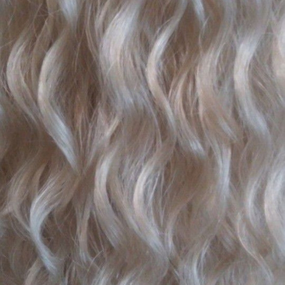 Platinum blonde curly fashion wig - Picture 7 of 7